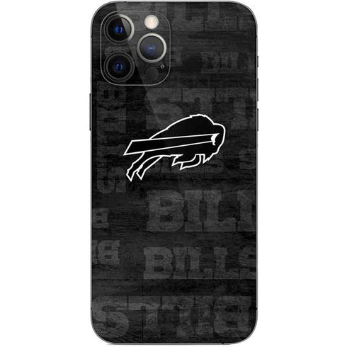 NFL Buffalo Bills Black & White iPhone 12 Pro Skin